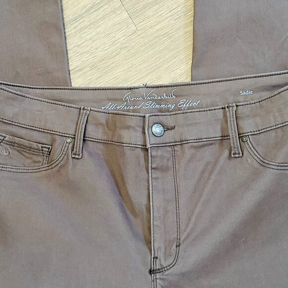 Gloria Vanderbilt Sadie Brushed Denim Jeans Size 16 - Picture 3 of 4